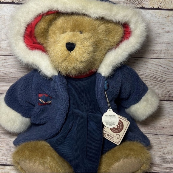 Boyds Bear 904021 Plushed Stuffed 14" Karina Burrbruin with Blue Coat and Hood - Picture 9 of 12